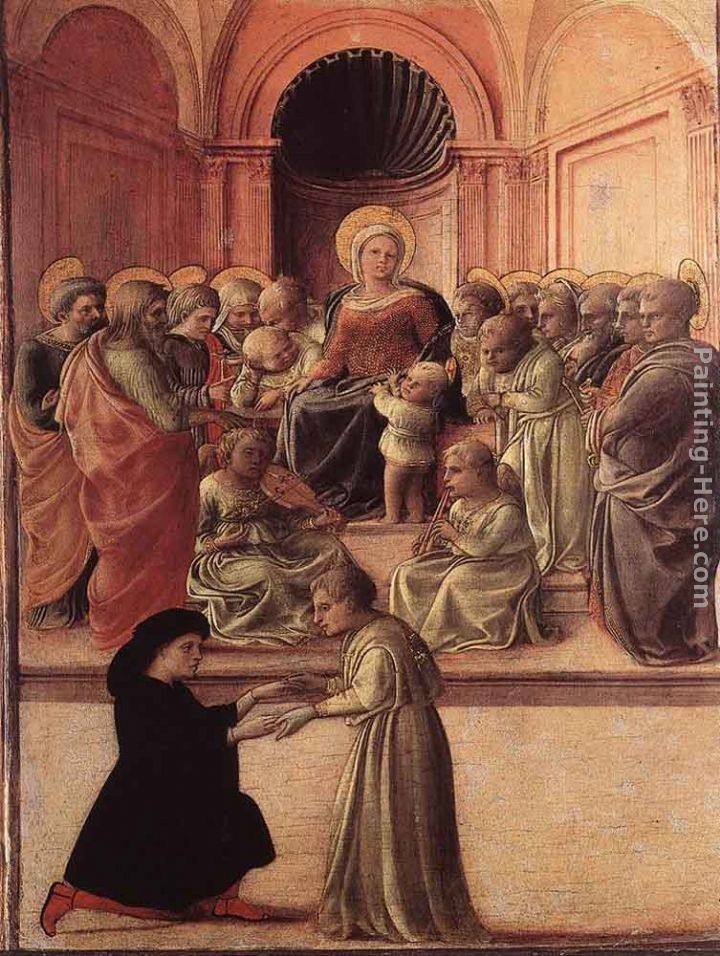 Fra Filippo Lippi Madonna and Child with Saints and a Worshipper